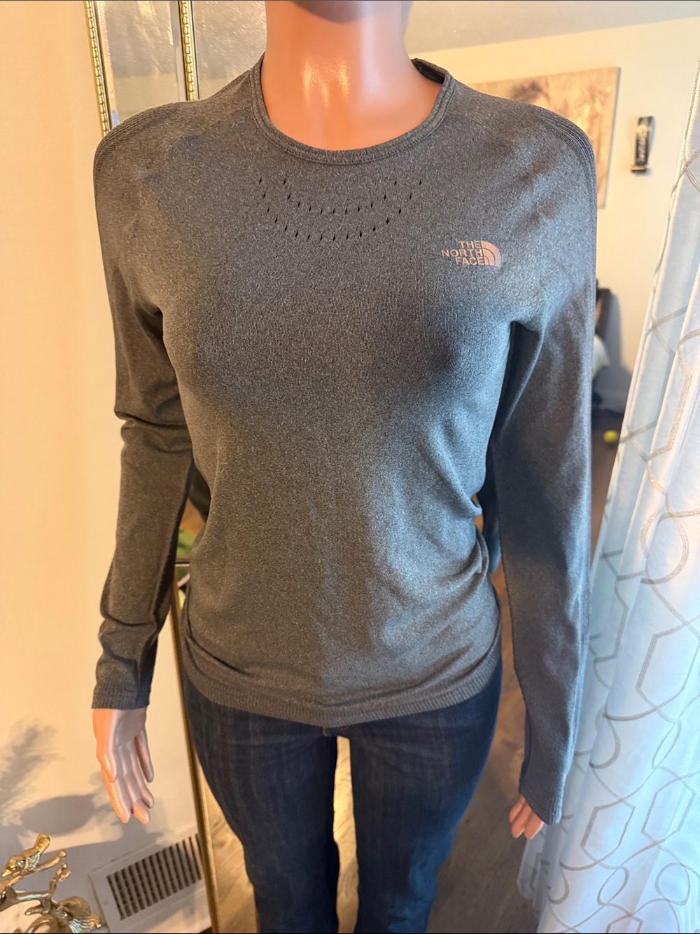 The North Face Women's Charcoal Crewneck Pullover Sweater